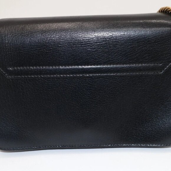 GIVENCHY Goatskin Suede Small GV3 Shoulder Bag Black - Picture 8 of 16